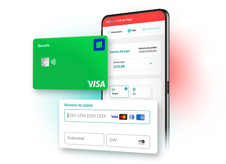 Mockup de pago con tarjeta